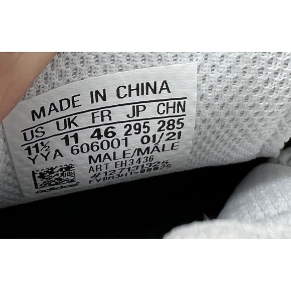 Adidas Shoes Mens Size 11.5 White Silver Football Cleats NASTY 20 Mid Sports - Picture 11 of 12